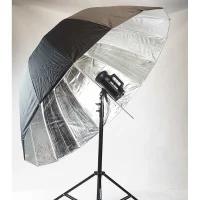 Fotokvant U-165S Para параболический глубокий зонт серебряный 165 см