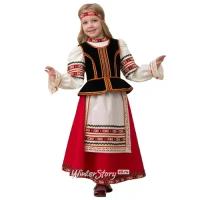 Батик Карнавальный костюм Славянский для девочки, рост 128 см 5602-128-64