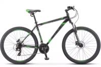 Велосипед Stels Navigator 700 D 27.5 F010 чёрный/зелёный 17.5"
