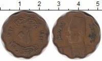 Клуб Нумизмат Монета 10 миллим Египта 1943 года Бронза Фарук