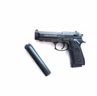 Пистолет с глушителем для страйкбола Airsoft Gun C18+ Беретта
