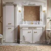 Мебель для ванной Misty Барокко 120 (тумба с раковиной + зеркало)