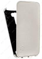 Кожаный чехол для Asus Zenfone 2 Laser ZE601KL Aksberry Protective Flip Case (Белый)