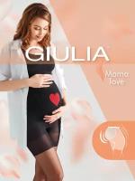Колготки с шортиками для беременных Giulia MAMA LOVE 02, размер 2, цвет Черный