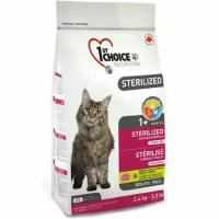 Сухой корм 1st Choice Sterilized для взрослых кошек стерилизованных с курицей и бататом 350г 102.1.280
