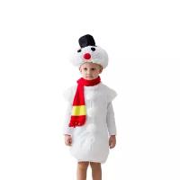 Карнавальный костюм "Большой снеговик", р-р 30-32, рост 122-128 см