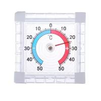 Термометр оконный биметаллический 8х8см