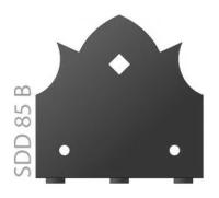 Декоративная накладка SDD тип B (SDD85B), 85х85х2,5 мм, 2 шт.