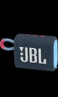 JBL Колонка портативная JBL GO 3, сине-розовая