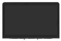 Экран в сборе (матрица + тачскрин) для Asus N552VX черный с рамкой
