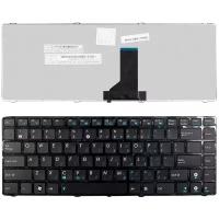 Клавиатура для ноутбука Asus UL30,K41, K42,K43 N82JV-X8EJ, U31, U31J, U31Jg черный, с черной рамкой (TOP-75959)