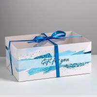 Коробка для капкейка на 6 шт Gift for you, 23х16х10 см