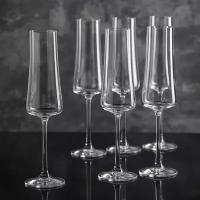 Bohemia Crystal Набор бокалов для шампанского «Экстра», 210 мл, 6 шт
