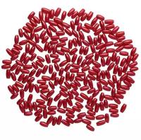 Бусины жемчуг Астра, цвет: J530 красный, пластик, 3x6 мм, 15 грамм, арт. 4AR293/294
