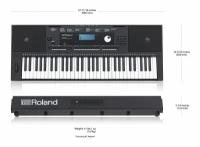 Roland E-X20 синтезатор с автоаккомпанементом, 61 клавиша, 128 полифония, 253 стиля, 656 тембров