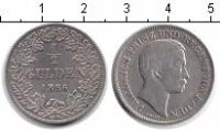 Клуб Нумизмат Монета 1/2 гульдена Бадена 1856 года Серебро Фридрих