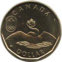 Монета номиналом 1 доллар, Канада, 2012, "Летние Олимпийские игры 2012 года в Лондоне"