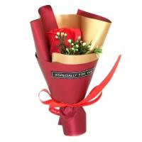 Букет 1 мыльная роза в подарочной упаковке "Especially for you" Baziator красная