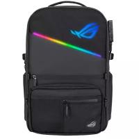 Рюкзак для ноутбука ASUS ROG Ranger Aura RGB BP3703G 17" полиэстер, полиуретан, RGB контроллер, внутренняя подсветка, черный (90XB05X0-BBP010)