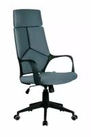 Кресло 8989 (черный пластик) (Ткань Серый)