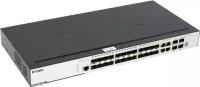 Коммутатор D-Link DGS-3000-28SC, 20-Port 100/1000Mbps SFP, 4x Combo 10/100/1000Mbps BASE-T/SFP, 4x 10G SFP+, L2 Management Switch