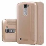 Чехол Nillkin Sparkle Leather Case для LG K7 (золотистый, винилискожа)
