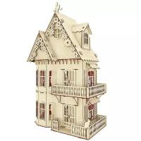 ClubShopCity Цветочный кукольный домик с 6-ю комплектами мебели (ДЦ-ПК)