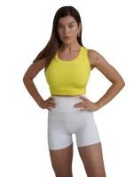 Спортивные белые шорты Mini Esm fit, женские короткие шорты для фитнеса и йоги, укороченные шорты с высокой талией, утягивающие и эластичные