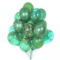 Букет воздушных шаров Belbal 25 шт. 14" камуфляж зеленый +гелий