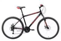 Велосипед Black One Onix 26 D Alloy чёрный/серый/красный 18"