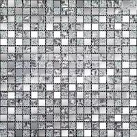 Стеклянная мозаика серия Mirror 11028. Цвет - серебряный, материал - Стекло, размер чипа: 15x15, размер листа: 298x298, цена за лист