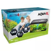 Aquael Аквариум AQUA4 START 60 / 54л прямой, 60х30х30 см (свет LTSunny 10 Вт, Fan 1 plus, FIX 50Вт)