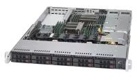 1028R-WTNR Серверная платформа Supermicro 1028R-WTNR 1U (2 x Socket R Xeon E5-26xx V3/V4 up 145W, C612, 16 x DDR4 DIMM, 10 x 2.5"" Hot-swap Storage Device Bays (2 x NVMe Supported), 10 x SATA3 Intel; RAID 0, 1, 5, 10, (2 x NVMe Supported), 2 x PCI-E x16, 2 x Intel i350, 700W 1+1, IPMI, P/N: SYS-1028R-WTNR