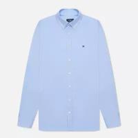 Мужская рубашка Hackett Continuity Washed Oxford голубой, Размер XS