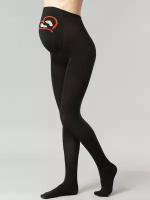 Хлопковые колготки для беременных Giulia MAMA COTTON FASHION 01, размер 3, цвет Черный