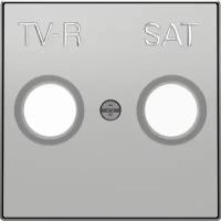 ABB Розетка TV-R/SAT оконечная ABB Sky, серебряный 2CLA855010A1301 + 2CLA815170A1001