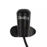 Микрофон компьютерный Dialog M-106B, 50-16000 Гц, 2 кОм, 60 дБ, на прищепке, 1.8 м, черный