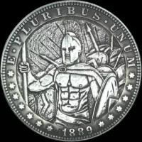 Монета хобо никель 1 доллар 1889 «Спарта» США (копия)