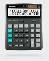 Калькулятор настольный 16 разряд. 2-е пит. 2 память черный Skainer electronic CO SK-900L