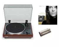Проигрыватели винила Thorens TD 102 A wood + CLEANING VELVET + LP Margriet Sjoerdsma – A Tribute To Eva Cassidy