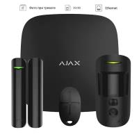 Комплект беспроводной GSM-сигнализации Ajax StarterKit Cam Черный