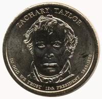 США 1 доллар 2009 год - Закари Тейлор (D)