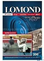 Lomond 1101113 Фотобумага премиум для стр.печати LOMOND200 г/м2 одностор.Super Glossy Bright 10х15см(20л)