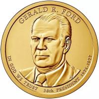 Монета 1 доллар 2016 «38-й президент Джеральд Р. Форд» США