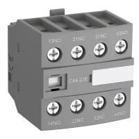 Блок контактный дополнительный ABB CA4-22E (2НО+2НЗ) для контакторов AF26…AF96..-30-00 (1SBN010140R1022)