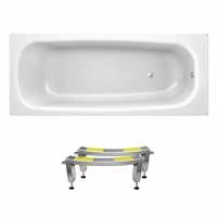 Стальная ванна Sanitana BLB Universal S398019AH000000N (B50HAH001N): металлическая ванна 150х70 см, с шумоизоляцией и ножками, толщина стали 3,5 мм