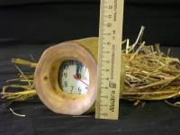 Часы из дерева ручной работы handmade 1 с будильником, Забавушка