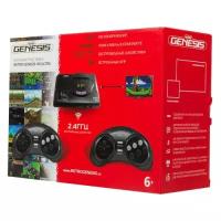 Игровая консоль RETRO GENESIS HD Ultra 50 игр, два беспроводных джойстика, черный