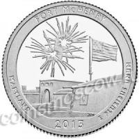 25 центов 2013 США Форт МакГенри (Fort McHenry), 19-й парк, двор D