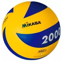 Мяч волейбольный Mikasa MVT2000, желтый, 5, Тренировочный, Клееный